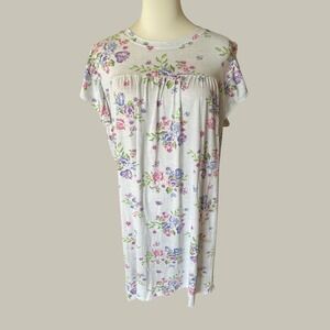 Emerson Road Cobble Floral Ruffle Sleeve Sleep‎ Shirt Nightgown Large